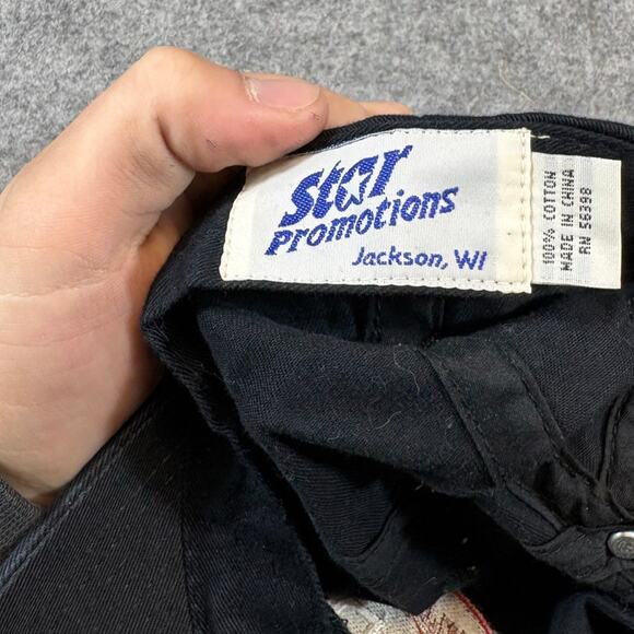 VINTAGE MGD Miller Genuine Draft Beer Hat Cap Mens One Size Black Dad 90s Promo - Picture 5 of 5